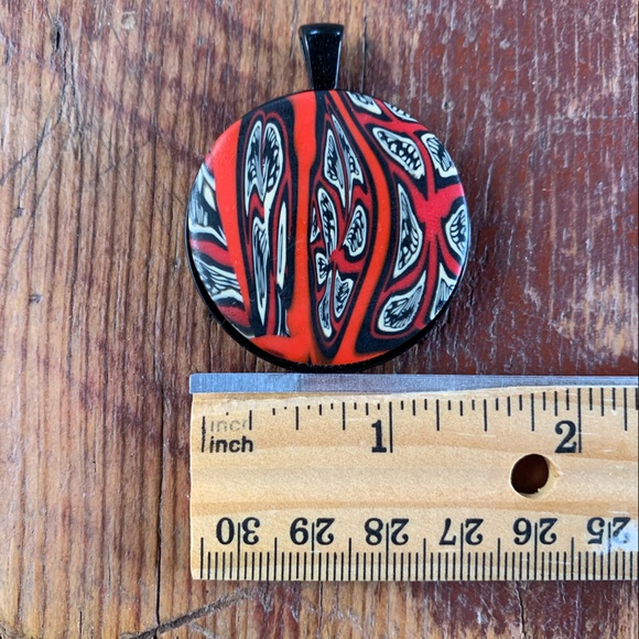 Southwestern Caliché Clay & Resin Pendant - Picture 4 of 4